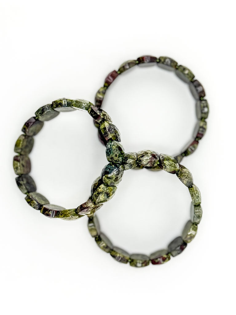 Dragon Blood Jasper "Dragon Scale" Bracelet