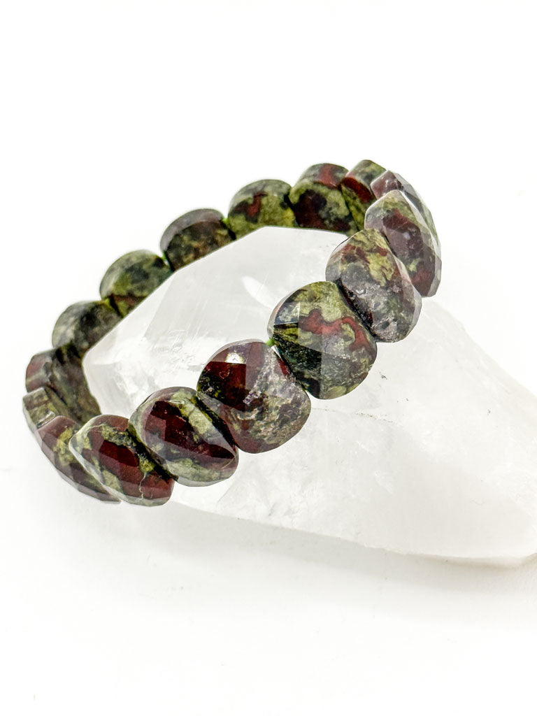 Dragon Blood Jasper "Dragon Scale" Bracelet