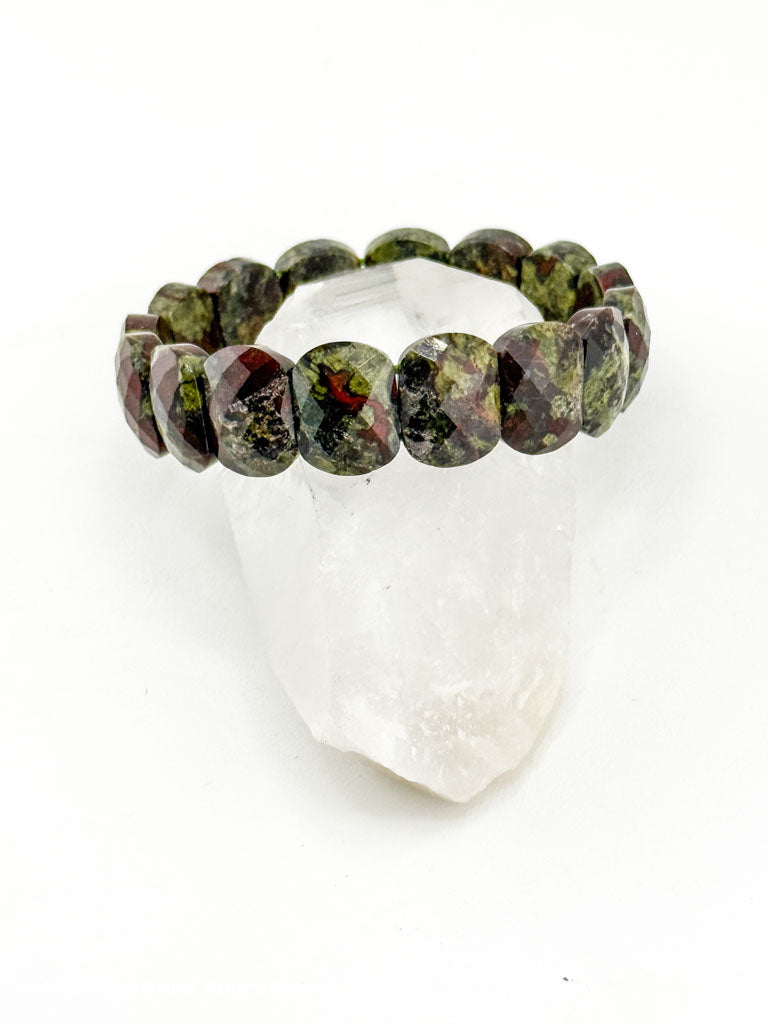 Dragon Blood Jasper "Dragon Scale" Bracelet