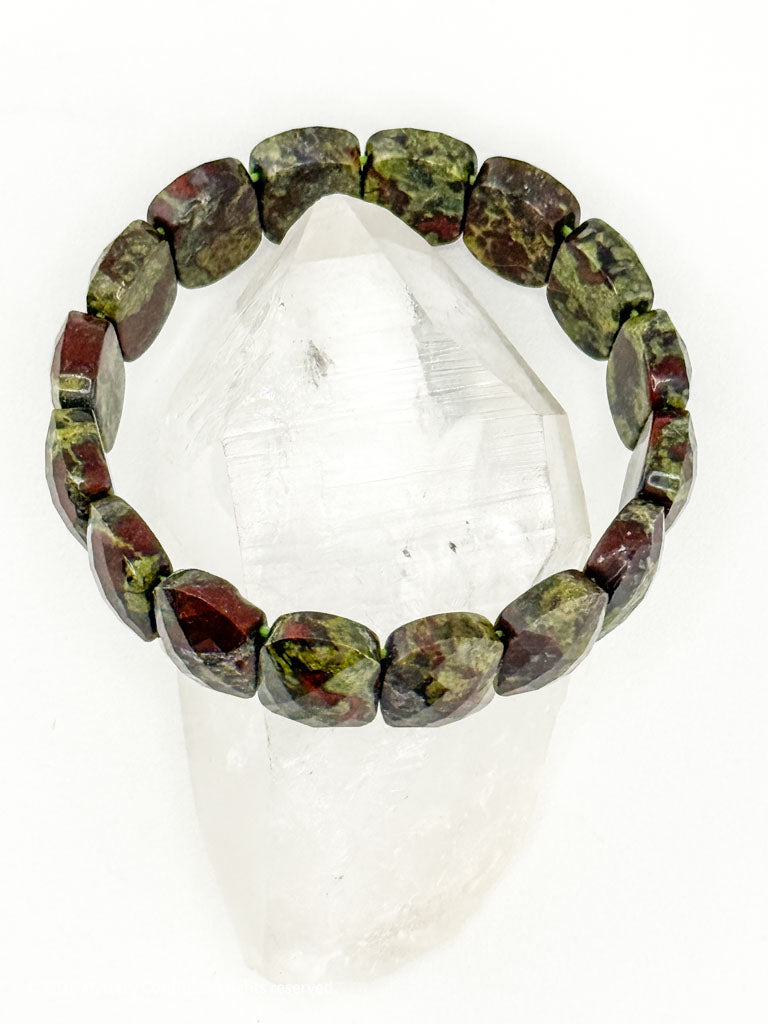 Dragon Blood Jasper "Dragon Scale" Bracelet
