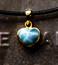 Heart of Atlantis Larimar Charm Necklace