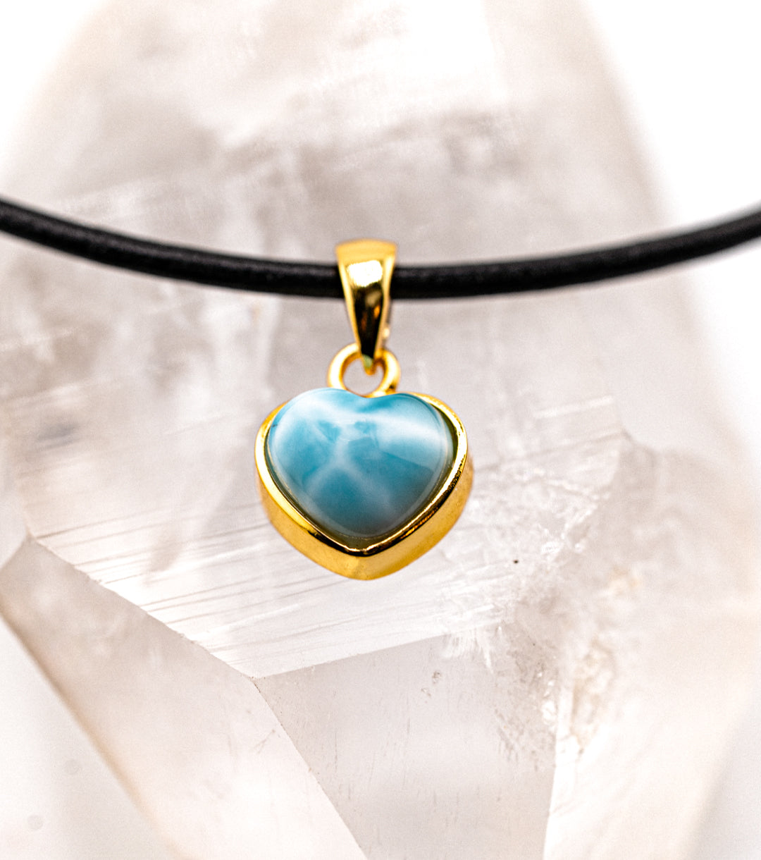 Heart of Atlantis Larimar Charm Necklace