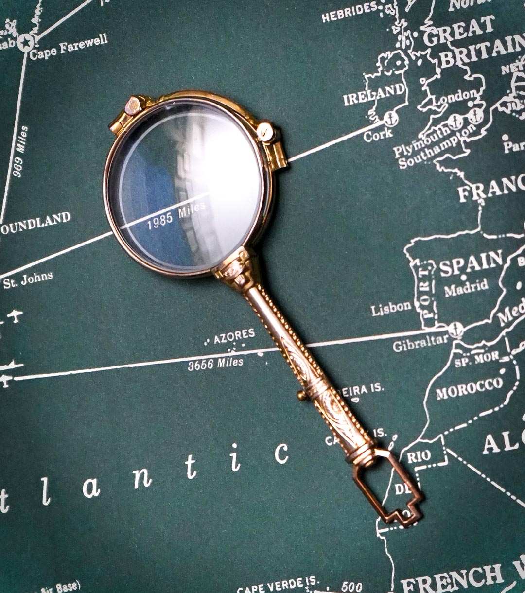 Gold Filled Lorgnette with Retractible Lenses