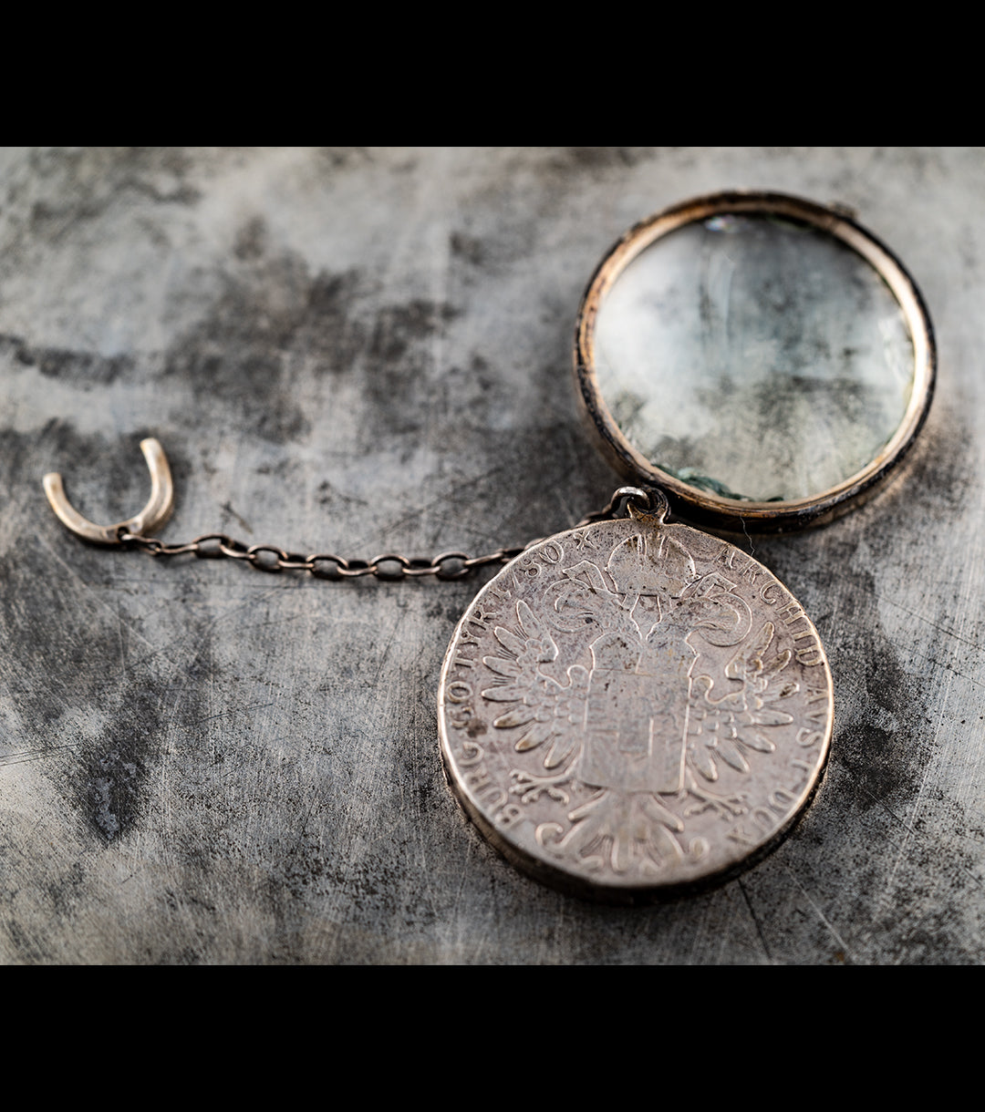 Empress Maria Theresa of Austria Thaler Quizzing Glass c. 1780