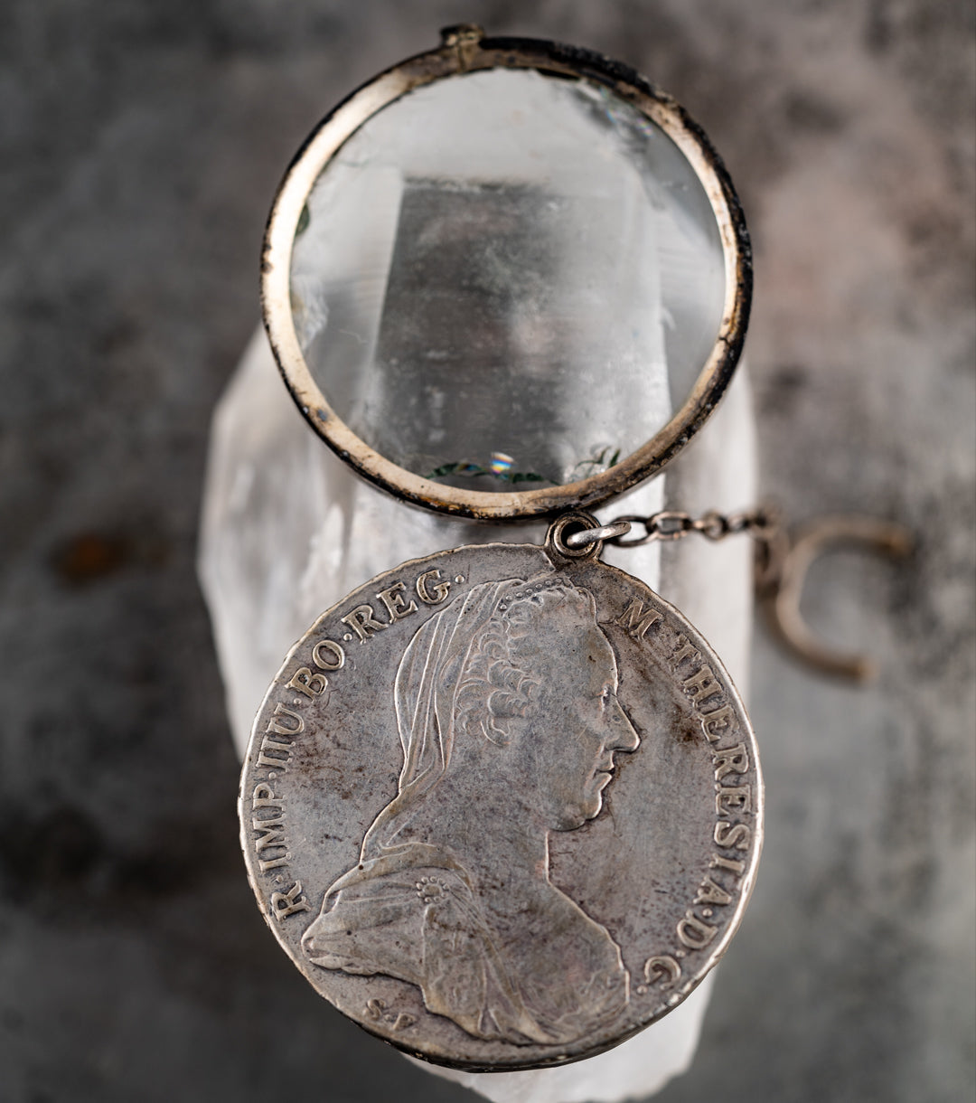 Empress Maria Theresa of Austria Thaler Quizzing Glass c. 1780