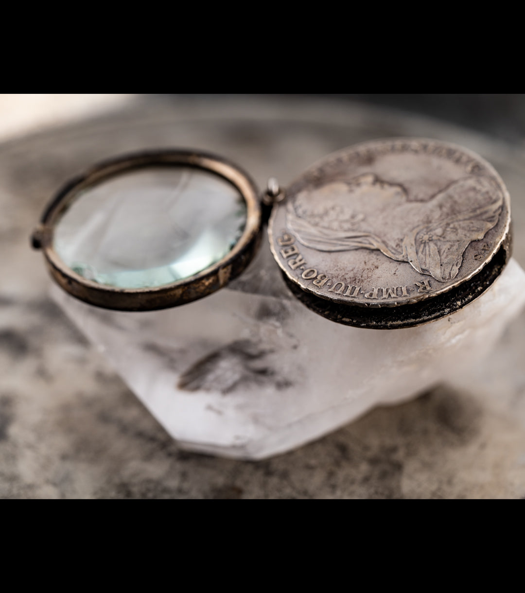 Empress Maria Theresa of Austria Thaler Quizzing Glass c. 1780