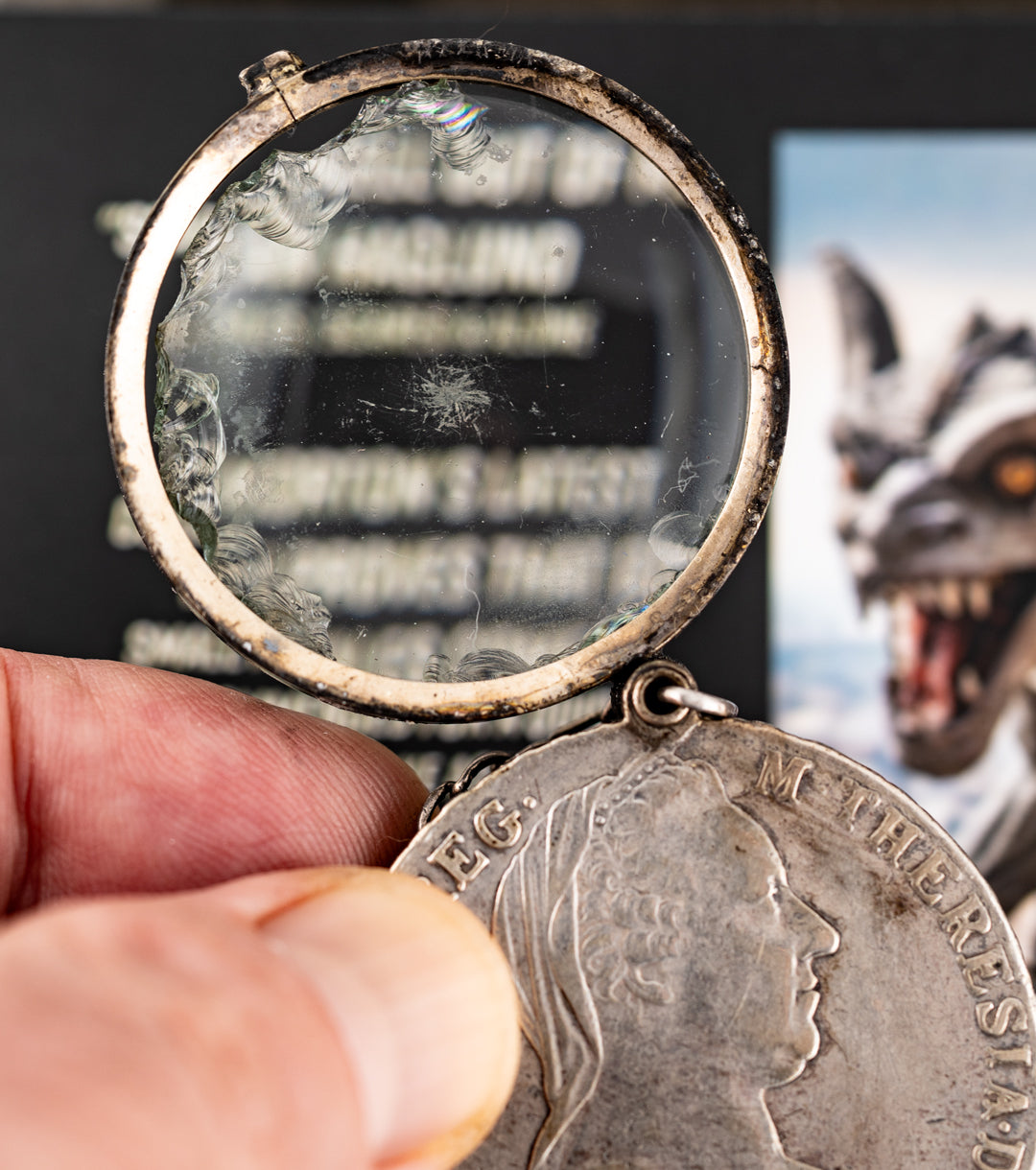 Empress Maria Theresa of Austria Thaler Quizzing Glass c. 1780