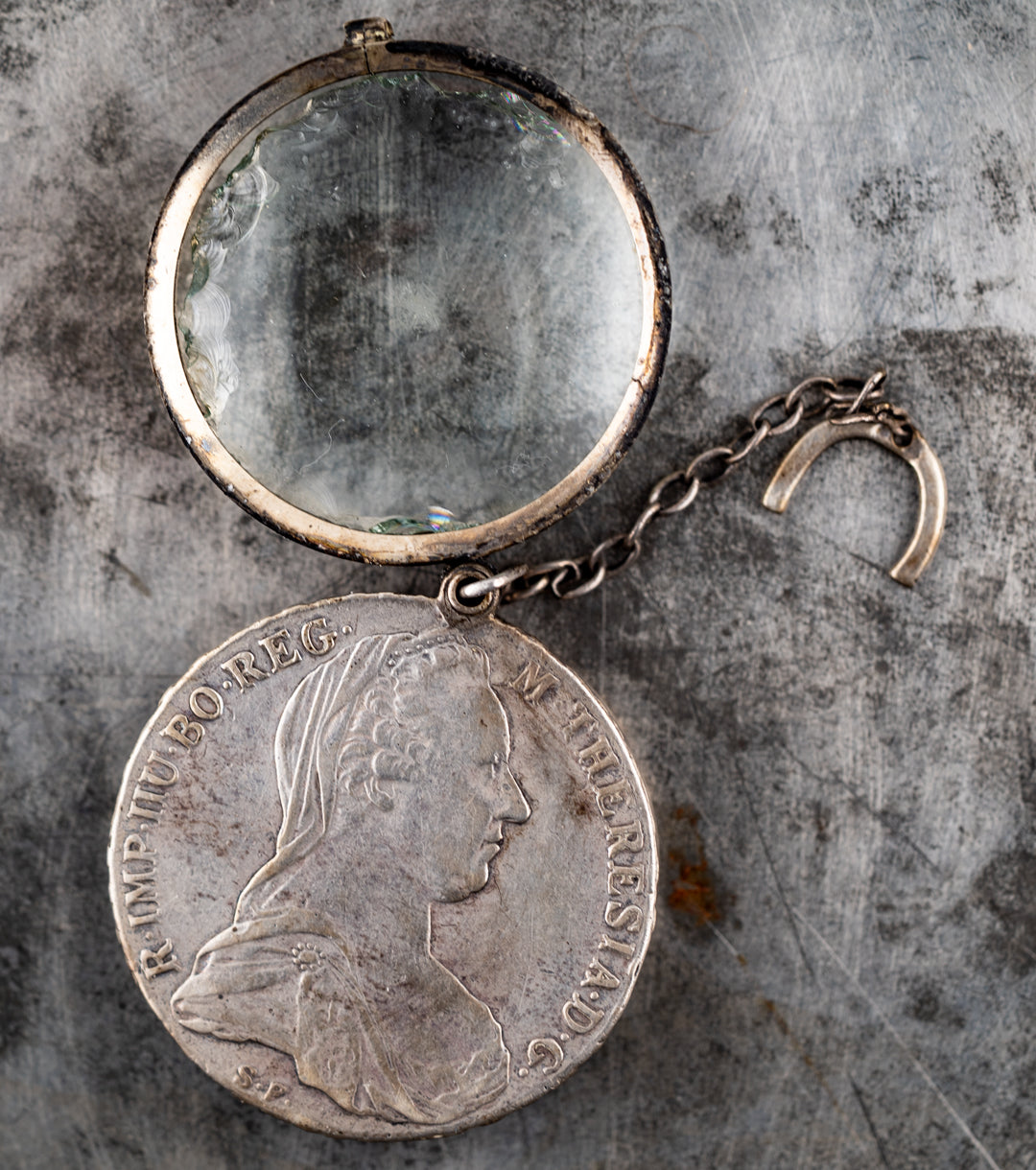 Empress Maria Theresa of Austria Thaler Quizzing Glass c. 1780