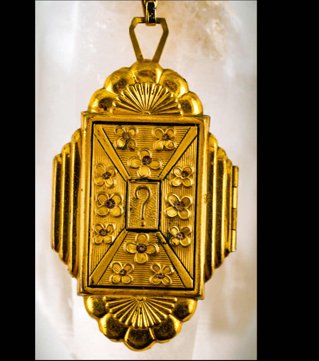 Mystery Locket & Chain - Art Deco, Gold-Filled