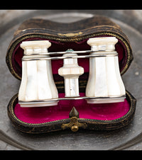 P.H. Sperry Victorian Silver & Mother of Pearl Marinette Opera Glasses