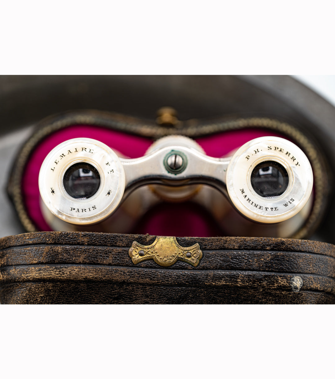 P.H. Sperry Victorian Silver & Mother of Pearl Marinette Opera Glasses