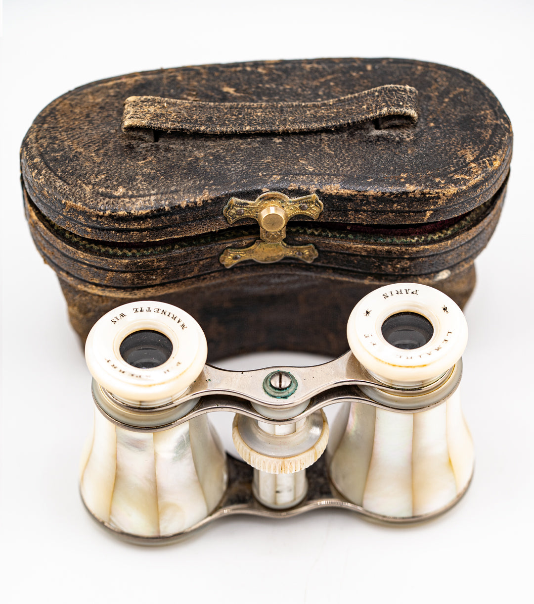 P.H. Sperry Victorian Silver & Mother of Pearl Marinette Opera Glasses