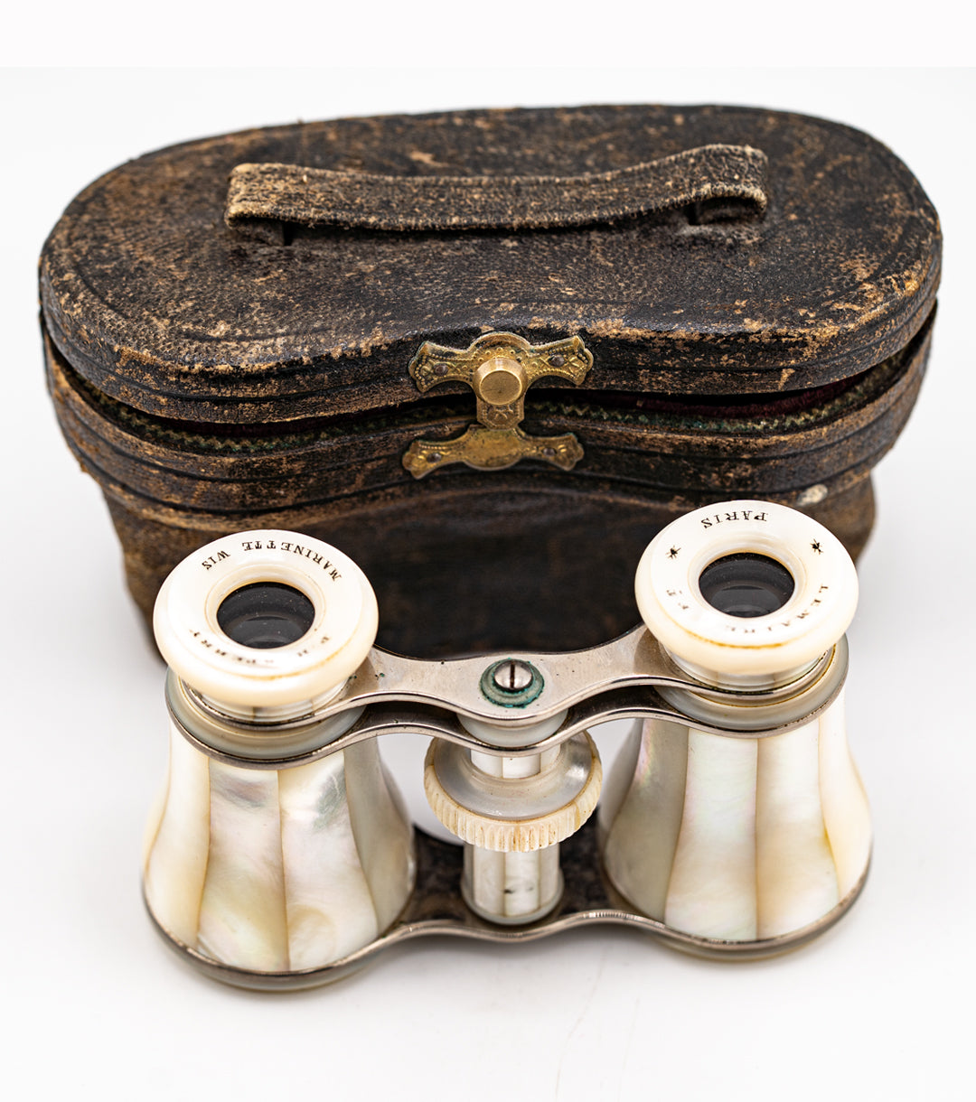 P.H. Sperry Victorian Silver & Mother of Pearl Marinette Opera Glasses