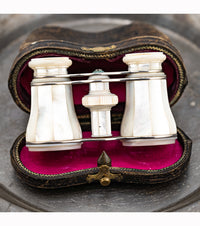 P.H. Sperry Victorian Silver & Mother of Pearl Marinette Opera Glasses