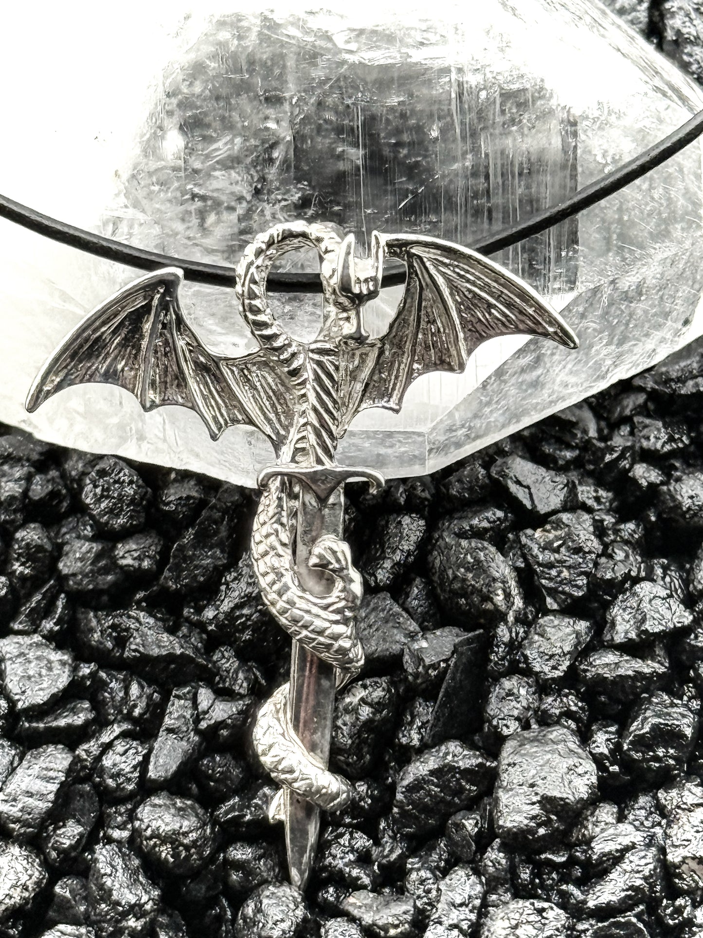 Patti's Favorite Power Dragon Necklace in 925 Silver PLUS Charging Spell.