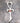 Red Andesine-Labradorite & 925 Silver Vampire Ankh - Mystery Control x Endless Night