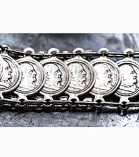 1958 John XXIII Vatican Silver Coin Bracelet
