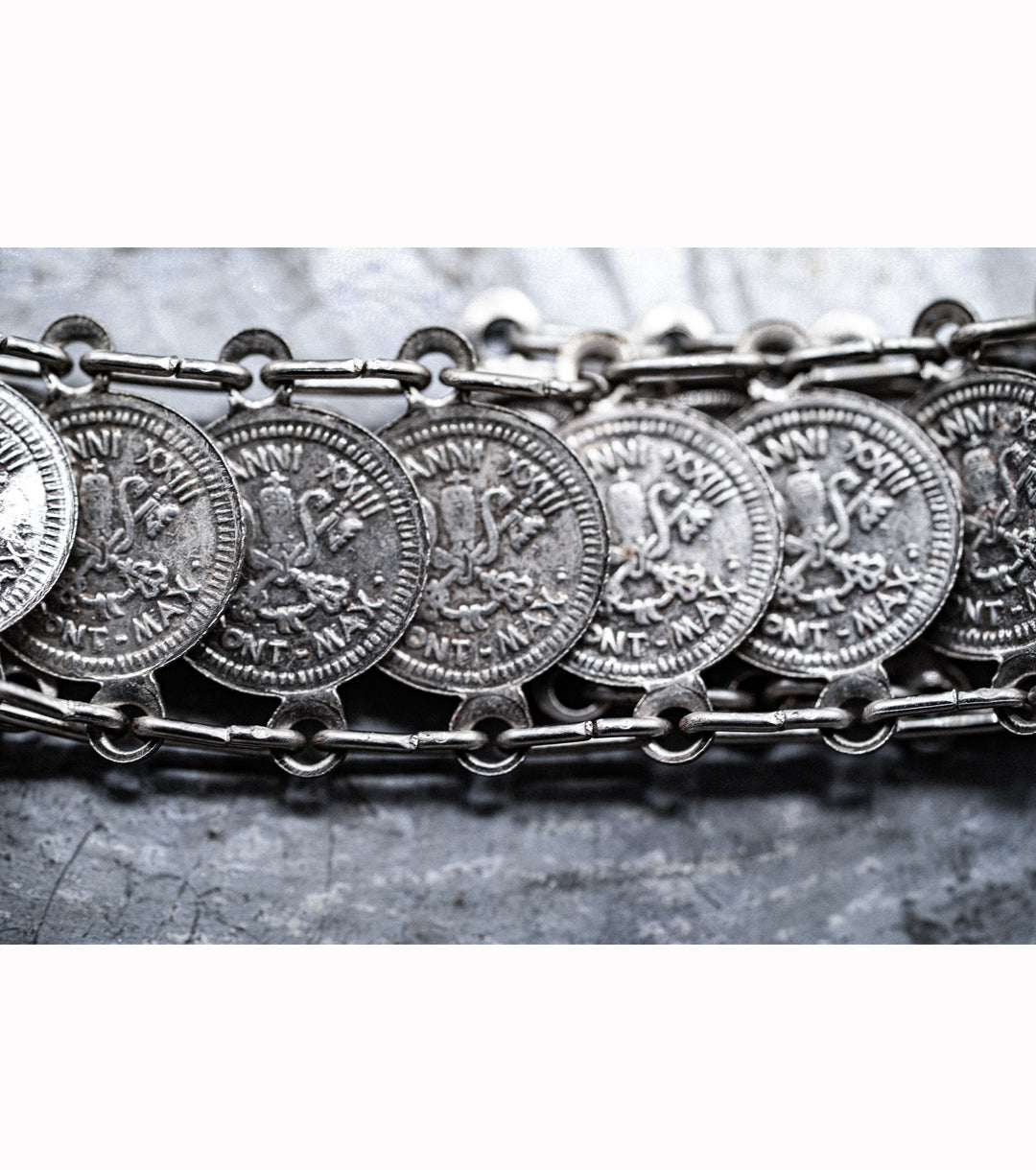 1958 John XXIII Vatican Silver Coin Bracelet