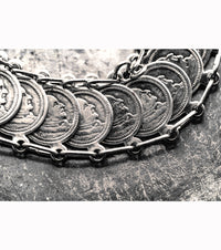 1958 John XXIII Vatican Silver Coin Bracelet