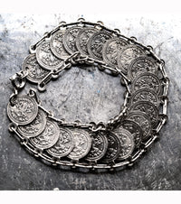 1958 John XXIII Vatican Silver Coin Bracelet