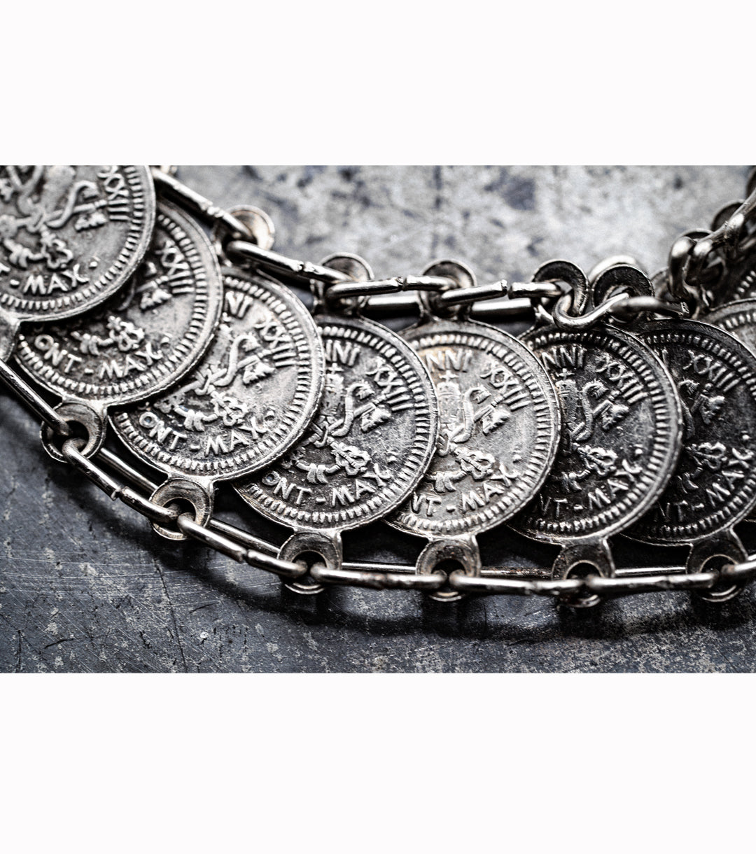 1958 John XXIII Vatican Silver Coin Bracelet