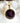 X-Star Garnet & 14KGF Charm Necklace