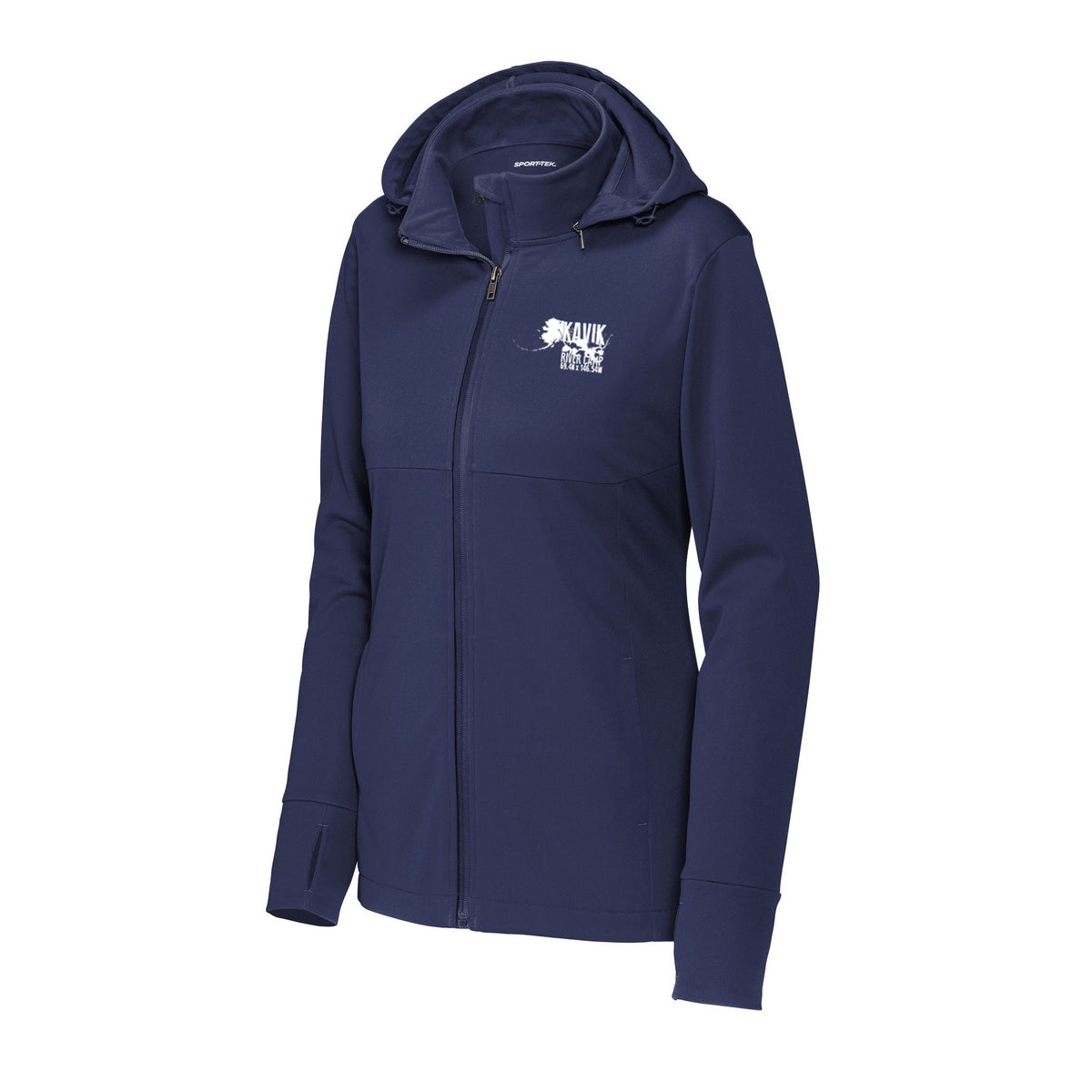 Kavik River Camp Logo Women's Hooded Soft Shell Jacket