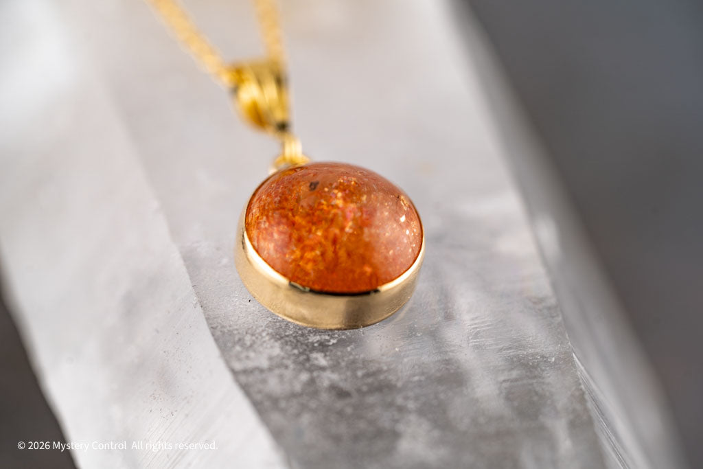 Sun Spot 12MM Sunstone Necklace