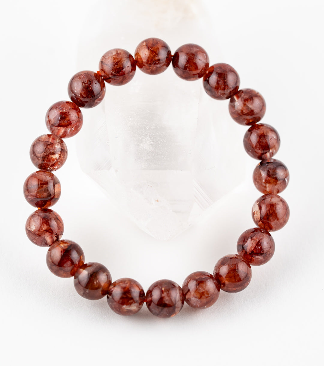 Vampire Quartz/ Red Fire Quartz Bracelet