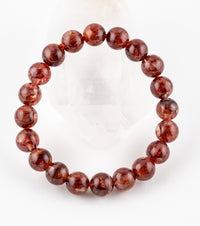 Vampire Quartz/ Red Fire Quartz Bracelet