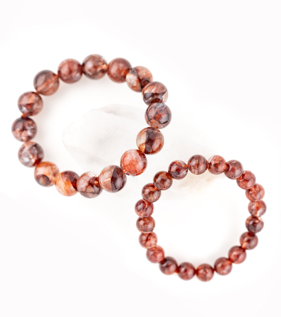 Vampire Quartz/ Red Fire Quartz Bracelet