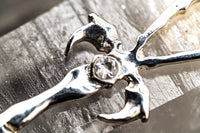 White Sapphire & 925 Silver Vampire Ankh - Mystery Control x Endless Night