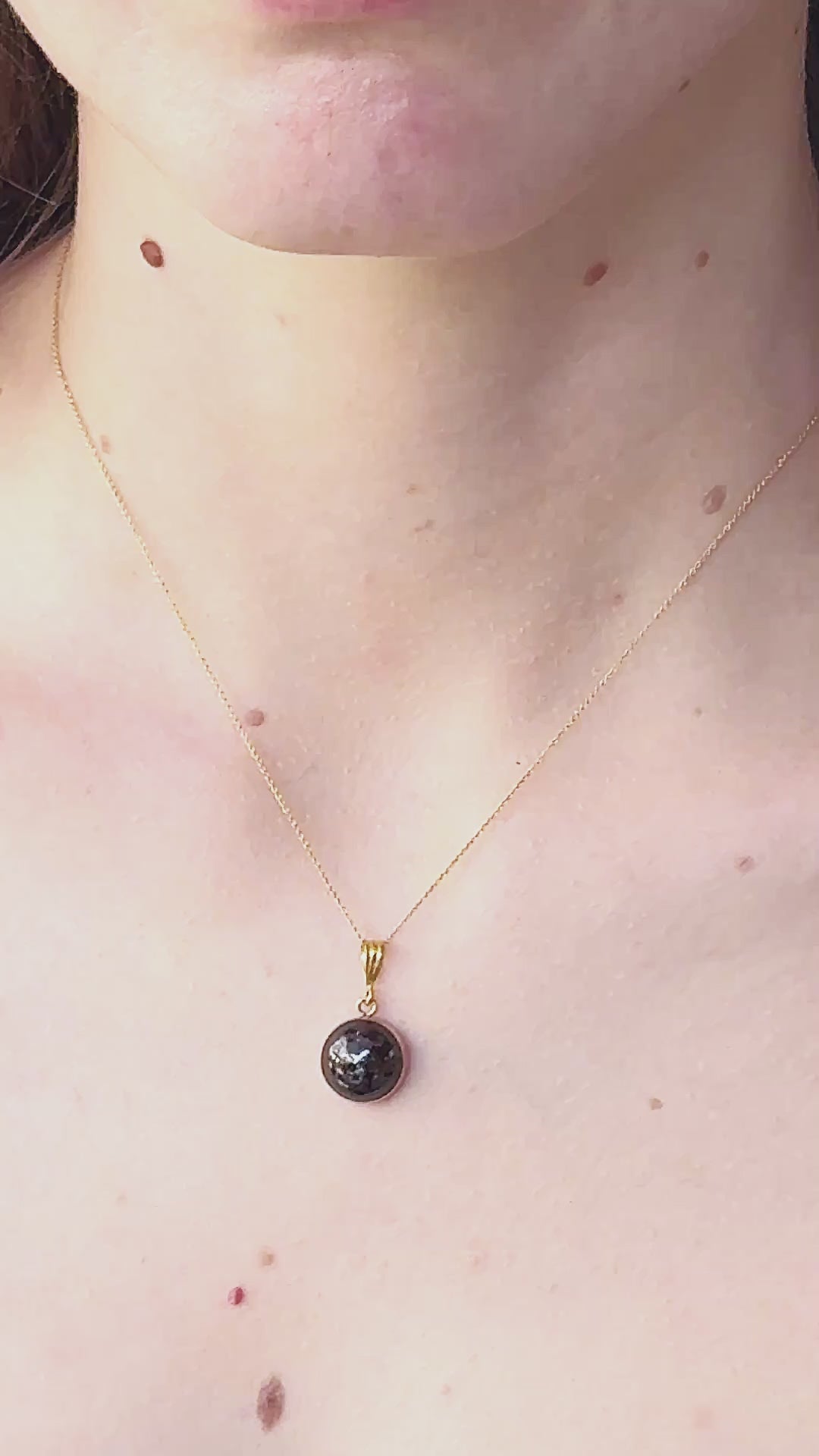Iolite "Viking's Compass" 14K Gold-Filled Charm Necklace