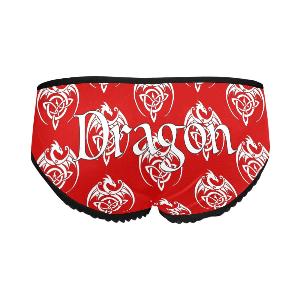 Patti's Power Panties Women Mid-rise Briefs - "Dragon"