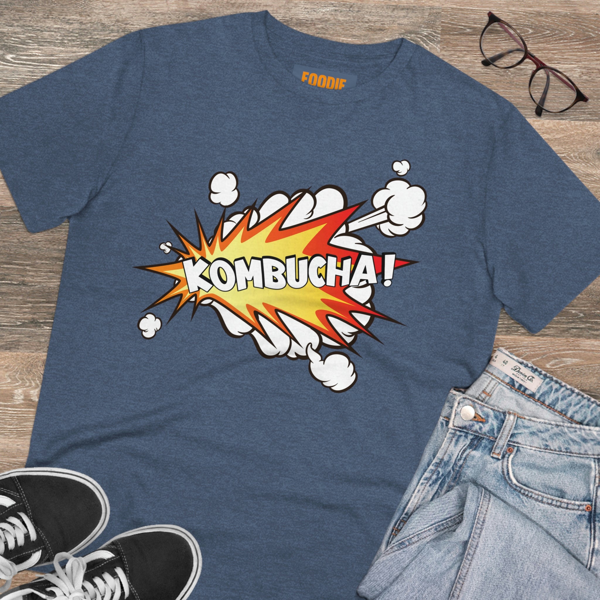 Foodie Pharmacology "Kombucha!" Organic Unisex T-shirt