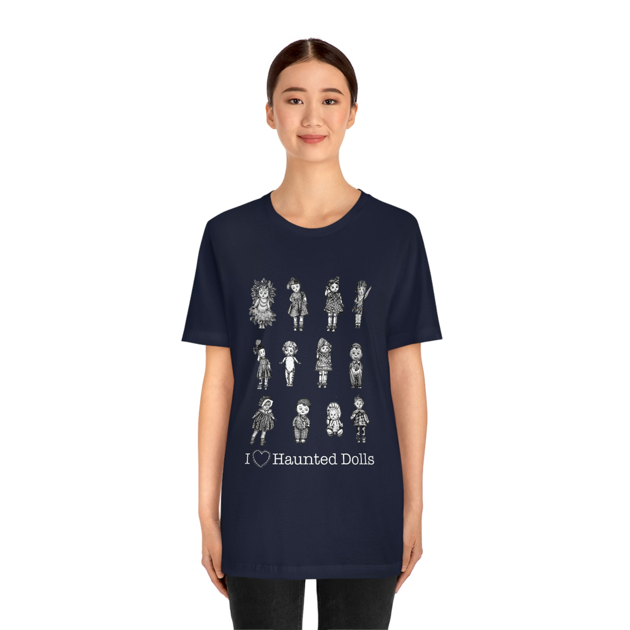 Scared & Alone Haunted Doll Unisex Jersey Short Sleeve Tee
