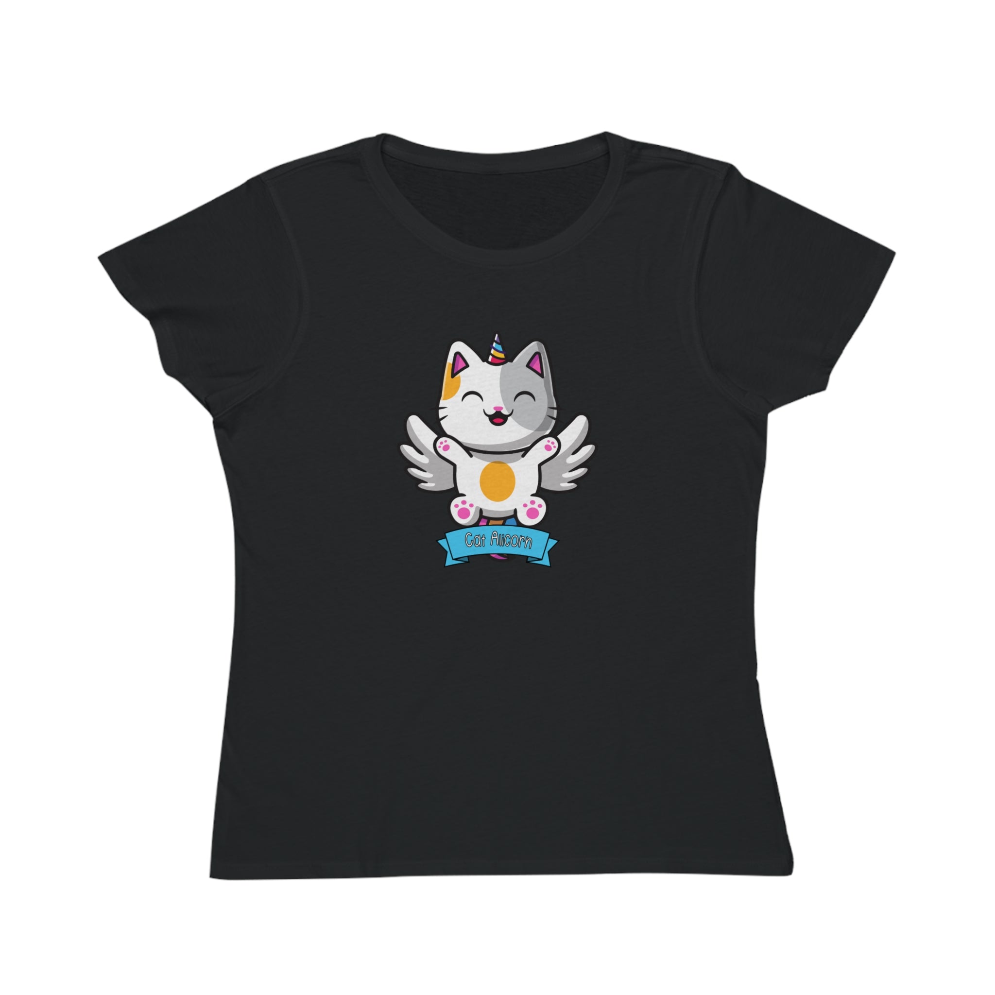 Spirit Cuties "Cat Alicorn" Organic Women's T-Shirt