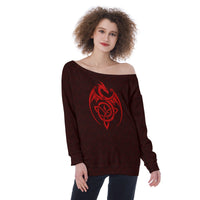 Spellcaster by Patti Negri Dragon Women's Relaxed Fit Off-the-Shoulder Sweatshirt