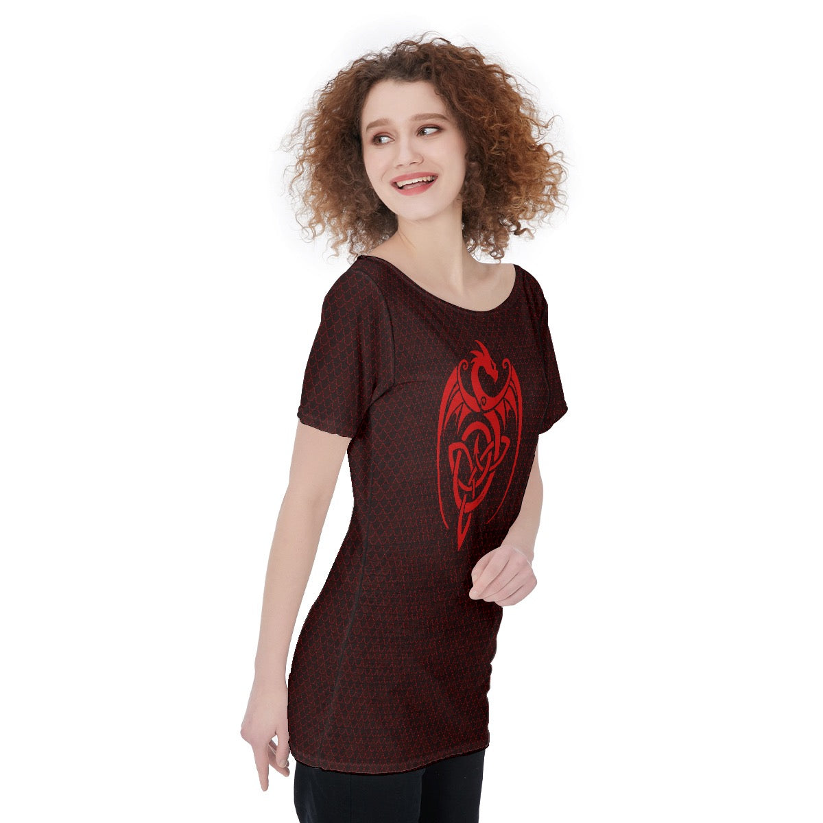 Spellcaster by Patti Negri Women's Relaxed Off-the-Shoulder T-Shirt