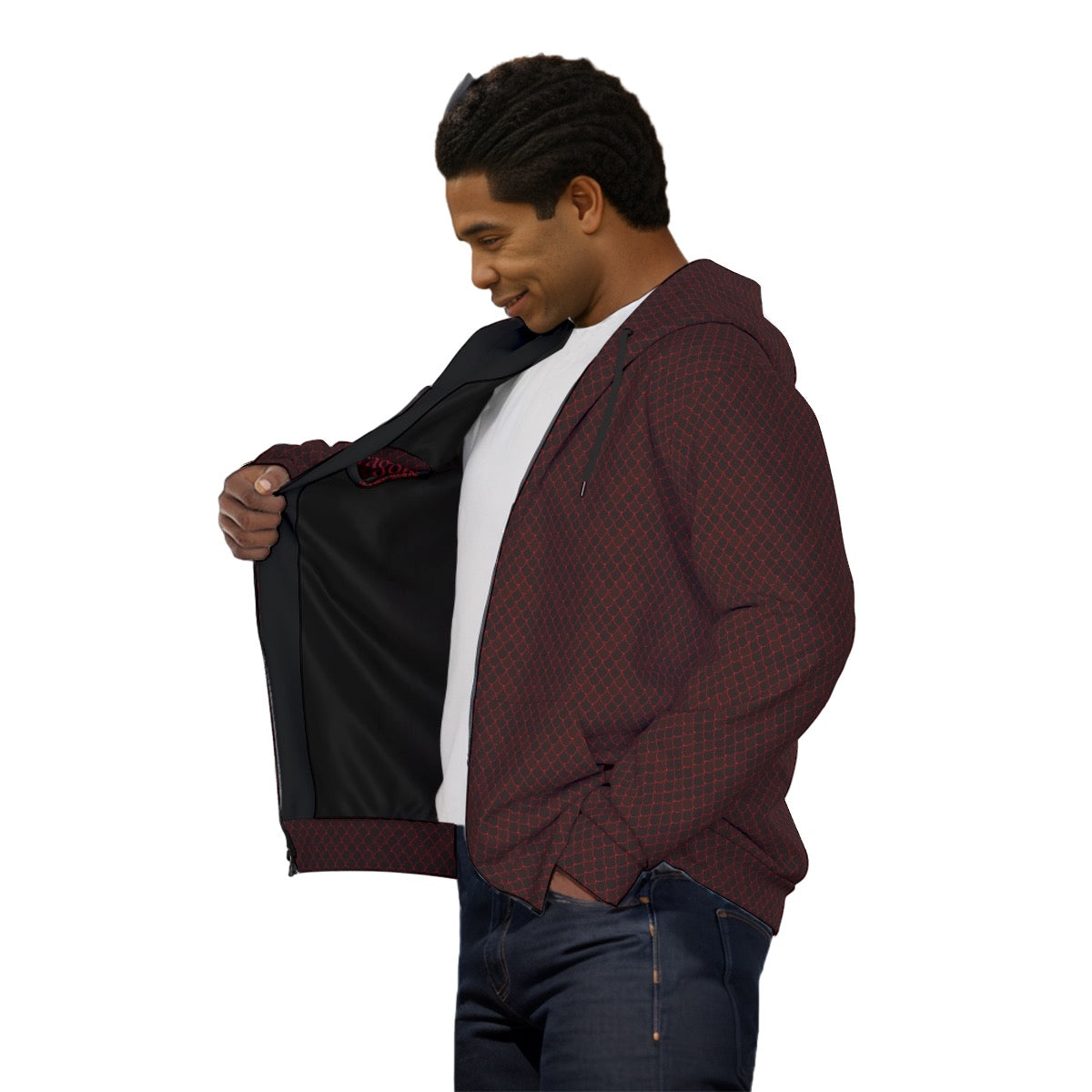 Spellcaster by Patti Negri "Dragon Power" Unisex Zip Hoodie w/ Black Lining