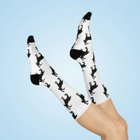 Witch's Movie Coven Mascot Silhouette Cushioned Crew Socks