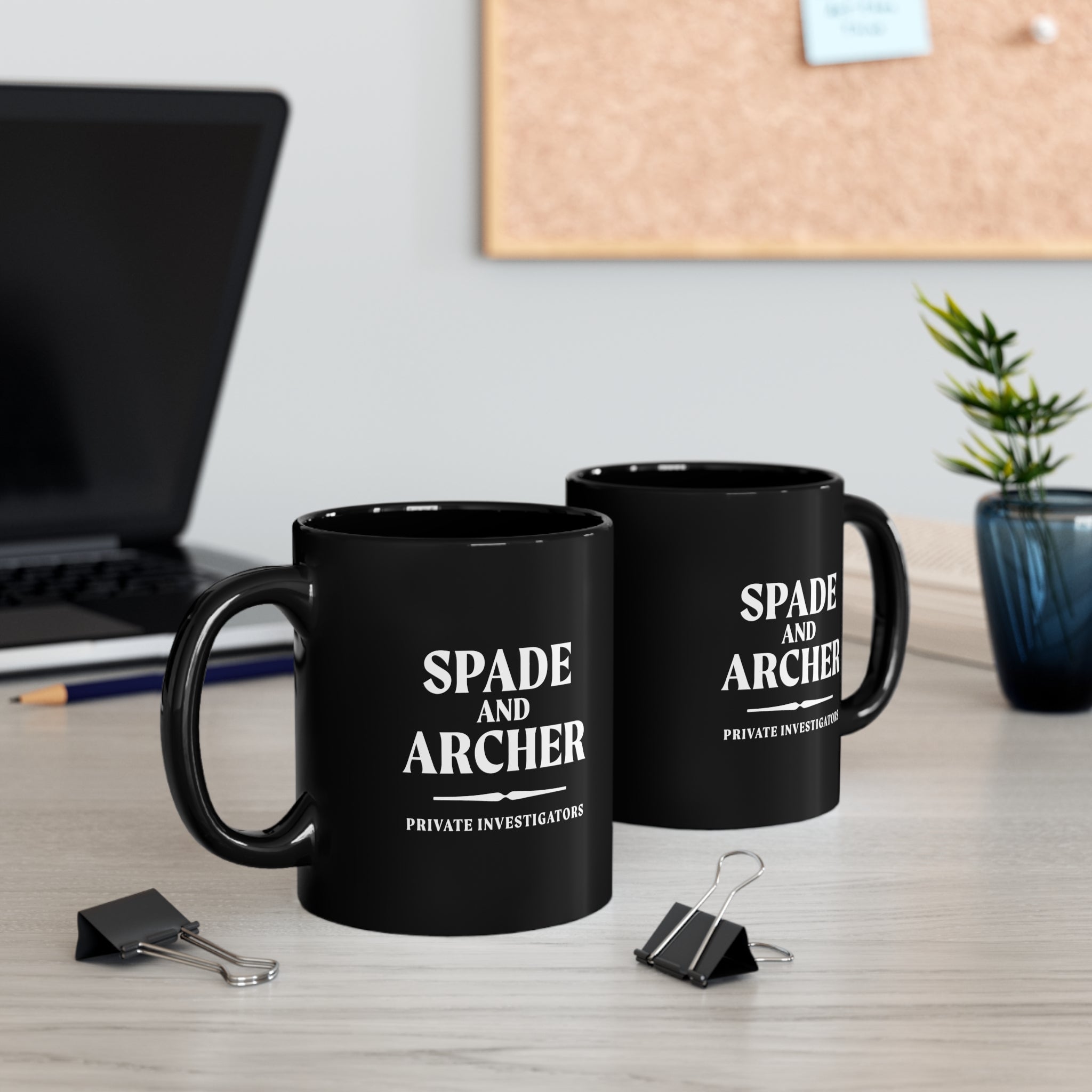 Spade And Archer Private Investigator 11oz Black Mug