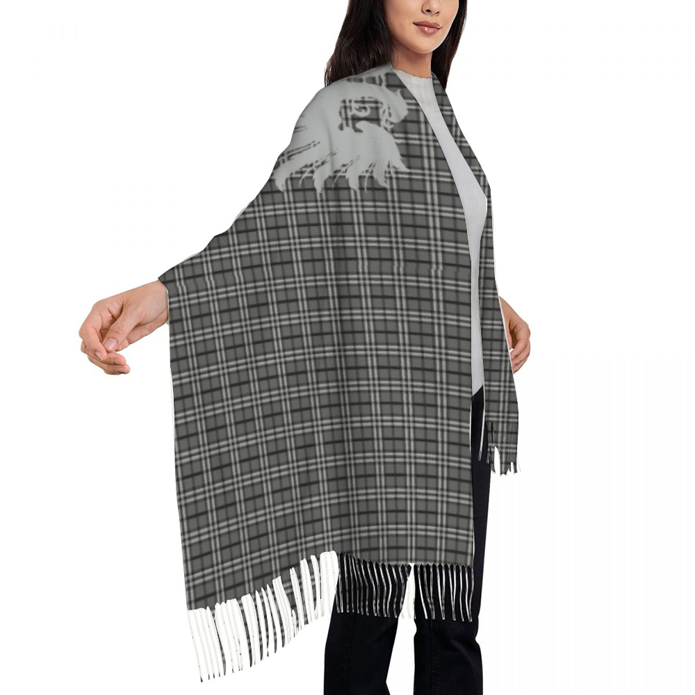 University Magickus Double Dragon Oversize Tassel Scarf