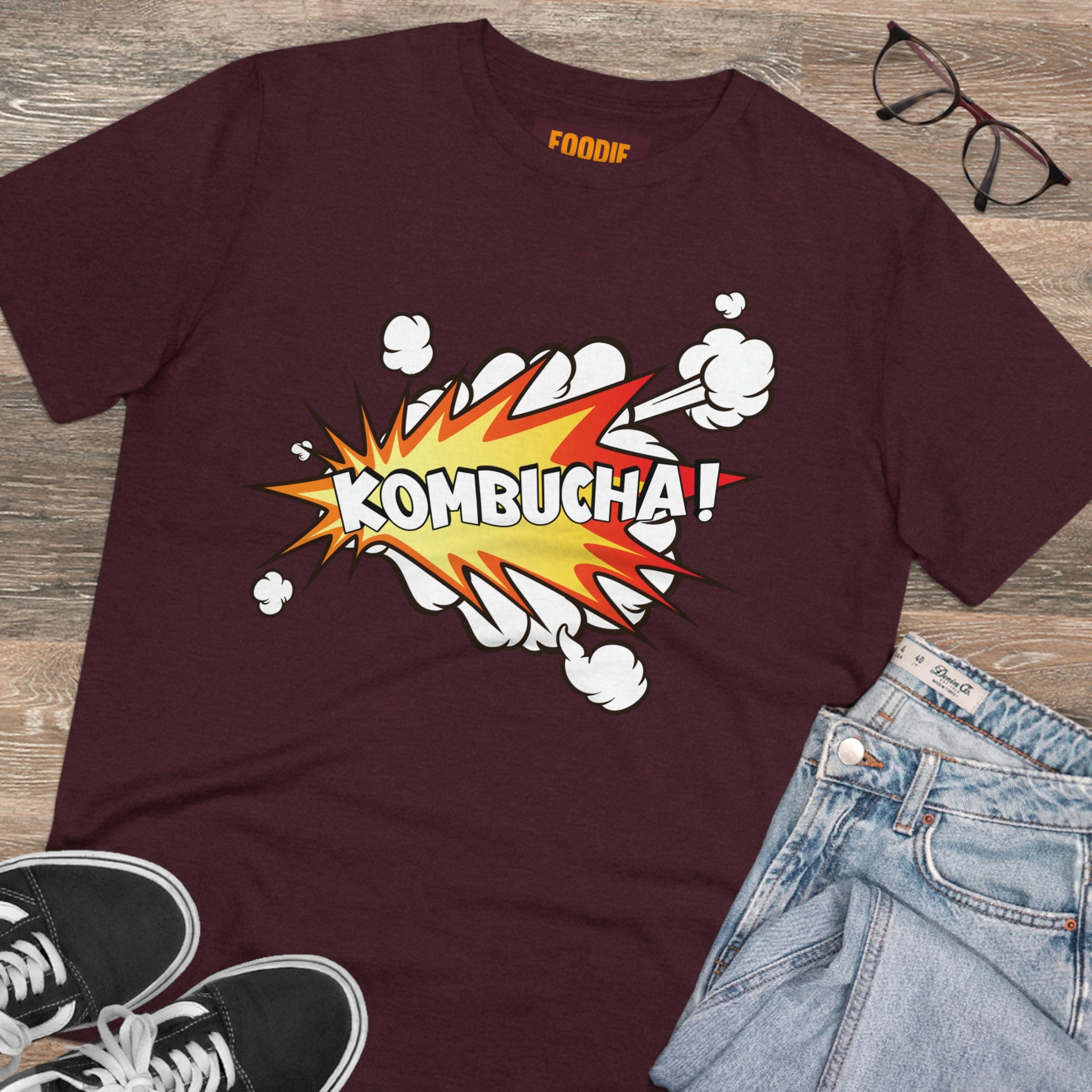 Foodie Pharmacology "Kombucha!" Organic Unisex T-shirt
