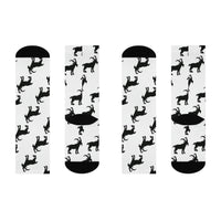 Witch's Movie Coven Mascot Silhouette Cushioned Crew Socks