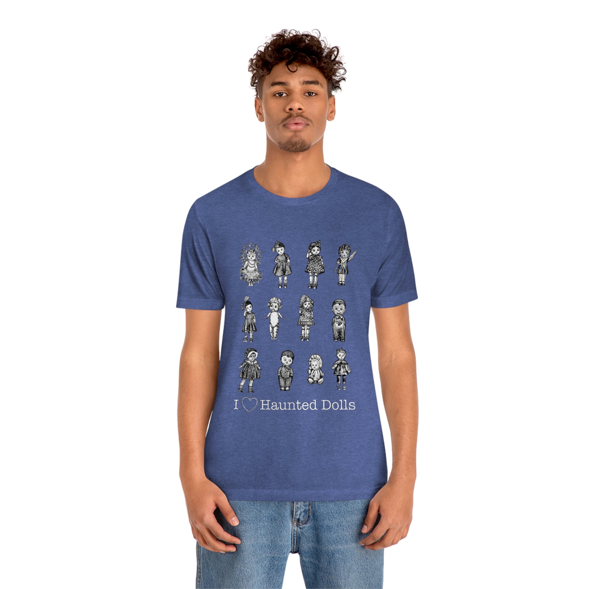 Scared & Alone Haunted Doll Unisex Jersey Short Sleeve Tee