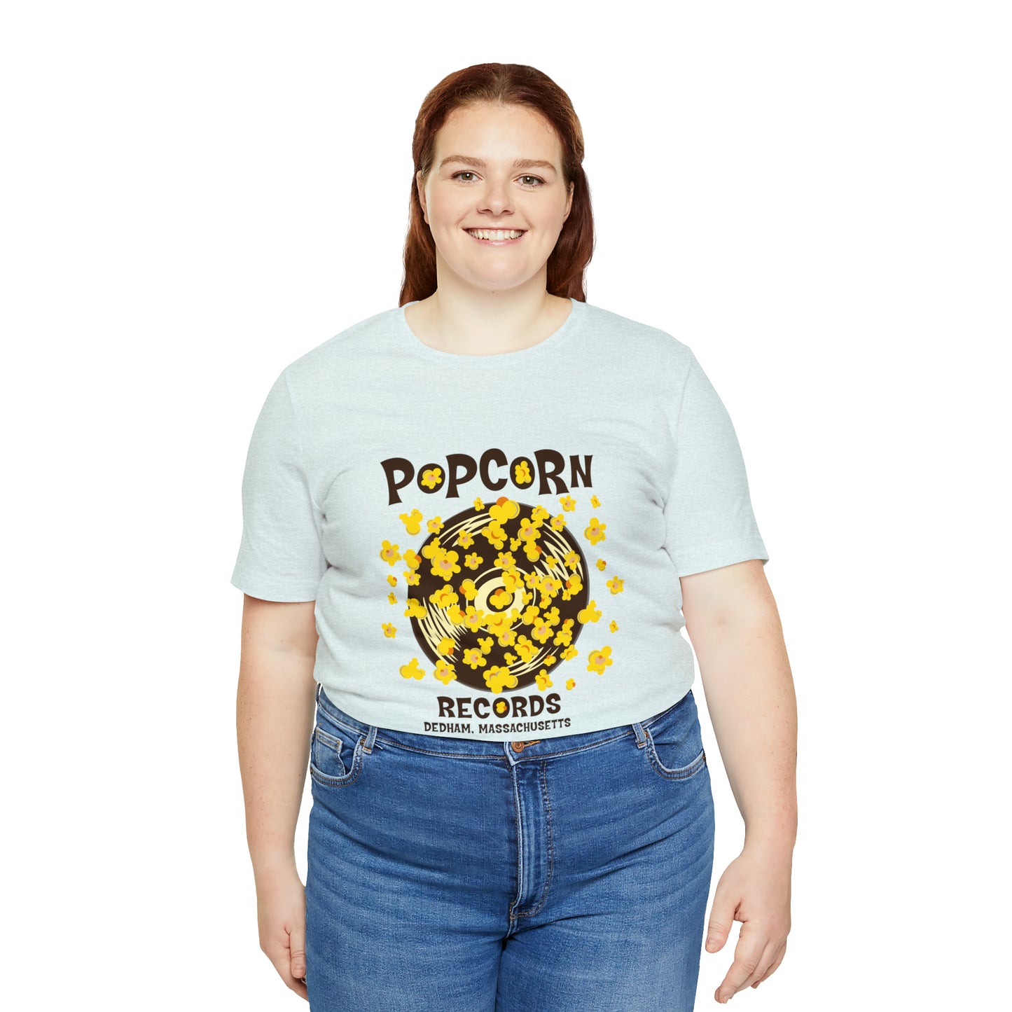 Popcorn Records Unisex Jersey Short Sleeve Tee