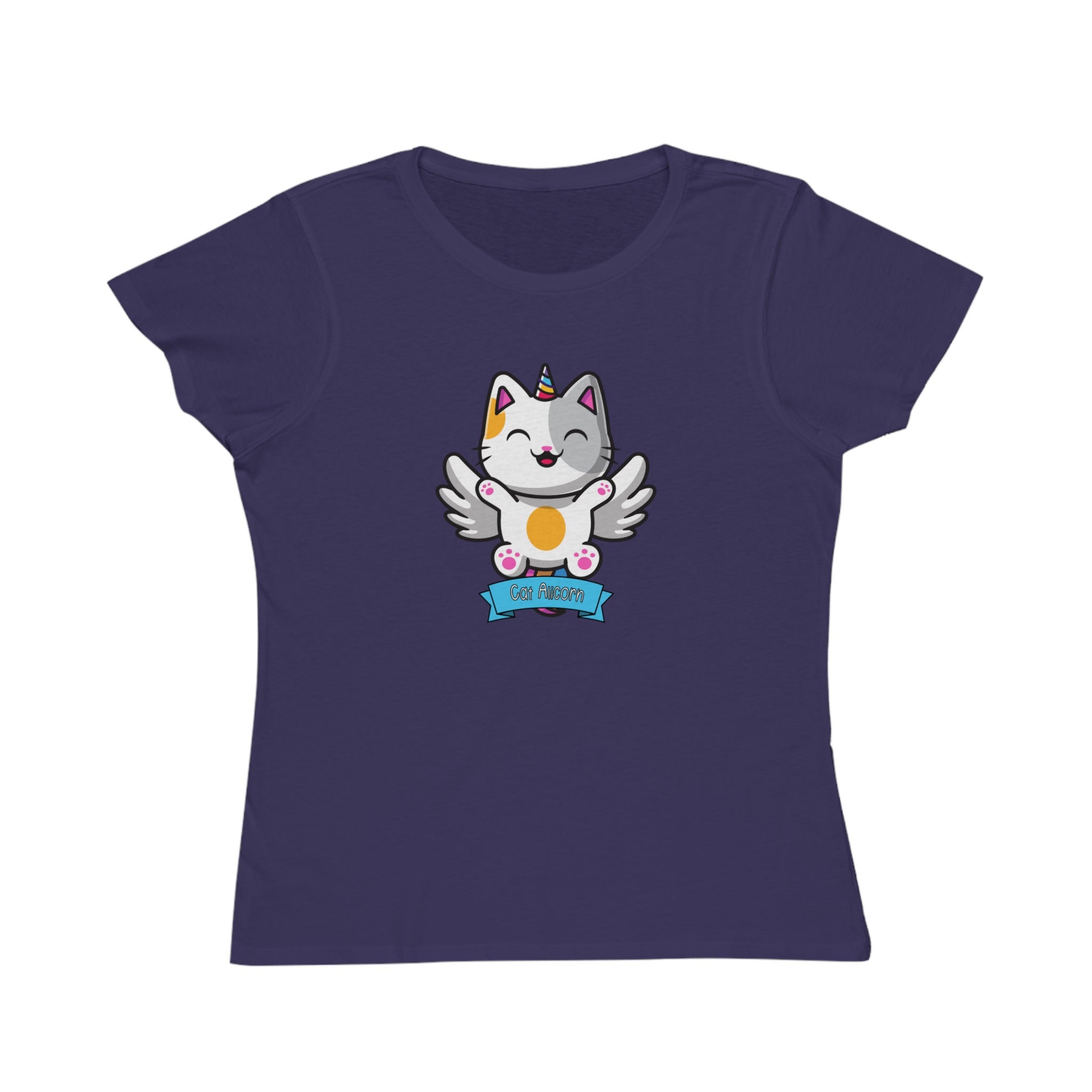 Spirit Cuties "Cat Alicorn" Organic Women's T-Shirt