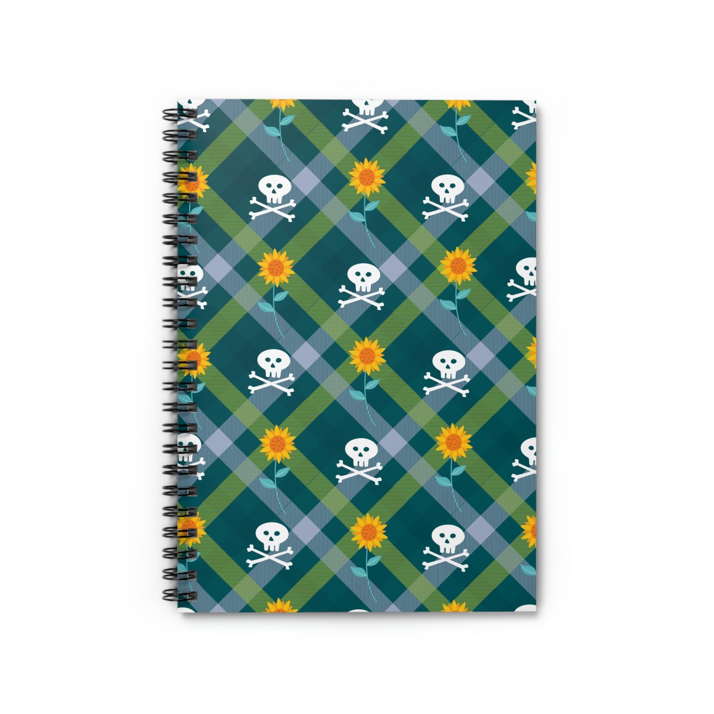 True Crime Plaid Spiral Notebook in Pirates & Lumberjacks