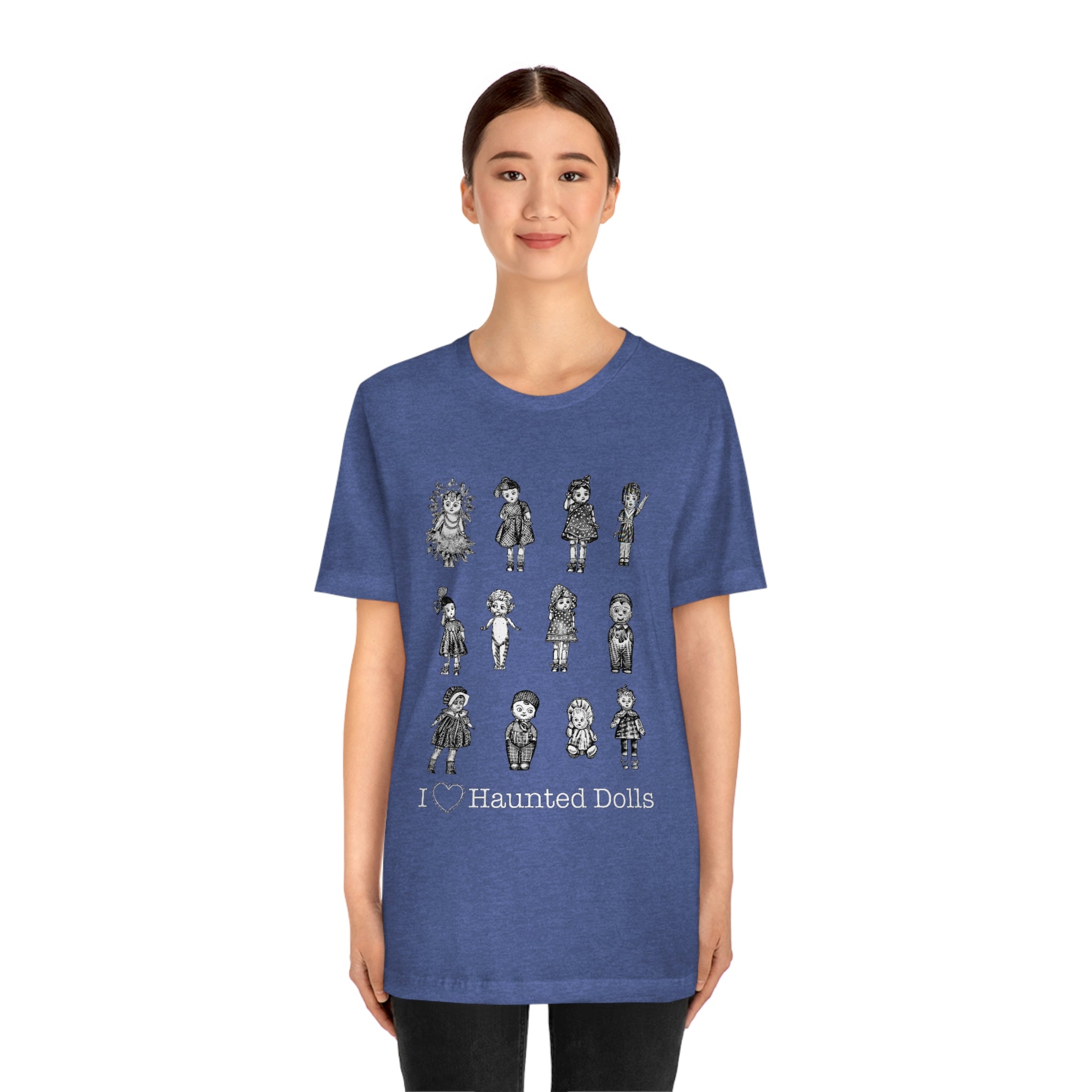 Scared & Alone Haunted Doll Unisex Jersey Short Sleeve Tee